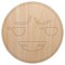 Kawaii Cute Smug Smirk Smile Face Unfinished Wood Shape Piece Cutout for DIY Craft Projects